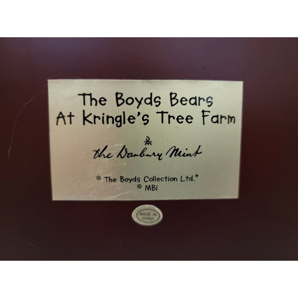 Boyds Bears At Kringles Tree Farm Figurine By Danbury Mint - Picture 4 of 4